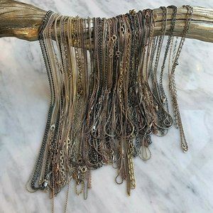 Assorted Italian 925 Sterling Silver Chain Necklac